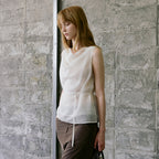 ARTID Cowl neck belted blouse_3COLORS