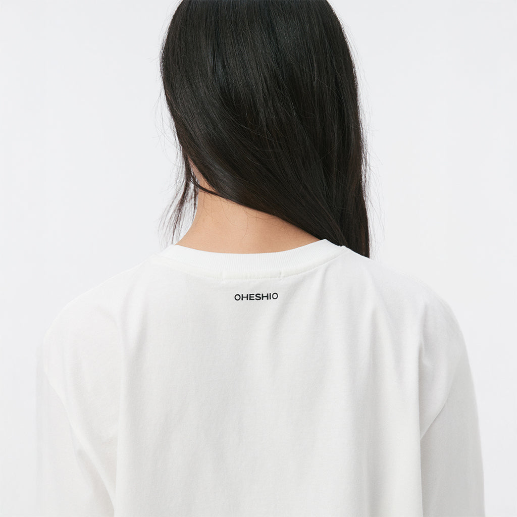 OHESHIO MUSHROOM OVERFIT T-SHIRT, BLACK