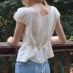 HAINT VIRO SHEER STRING BLOUSE 2COL_IVORY