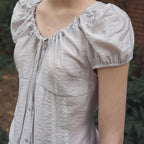 HAINT VIRO SHEER STRING BLOUSE 2COL_LIGHT GRAY