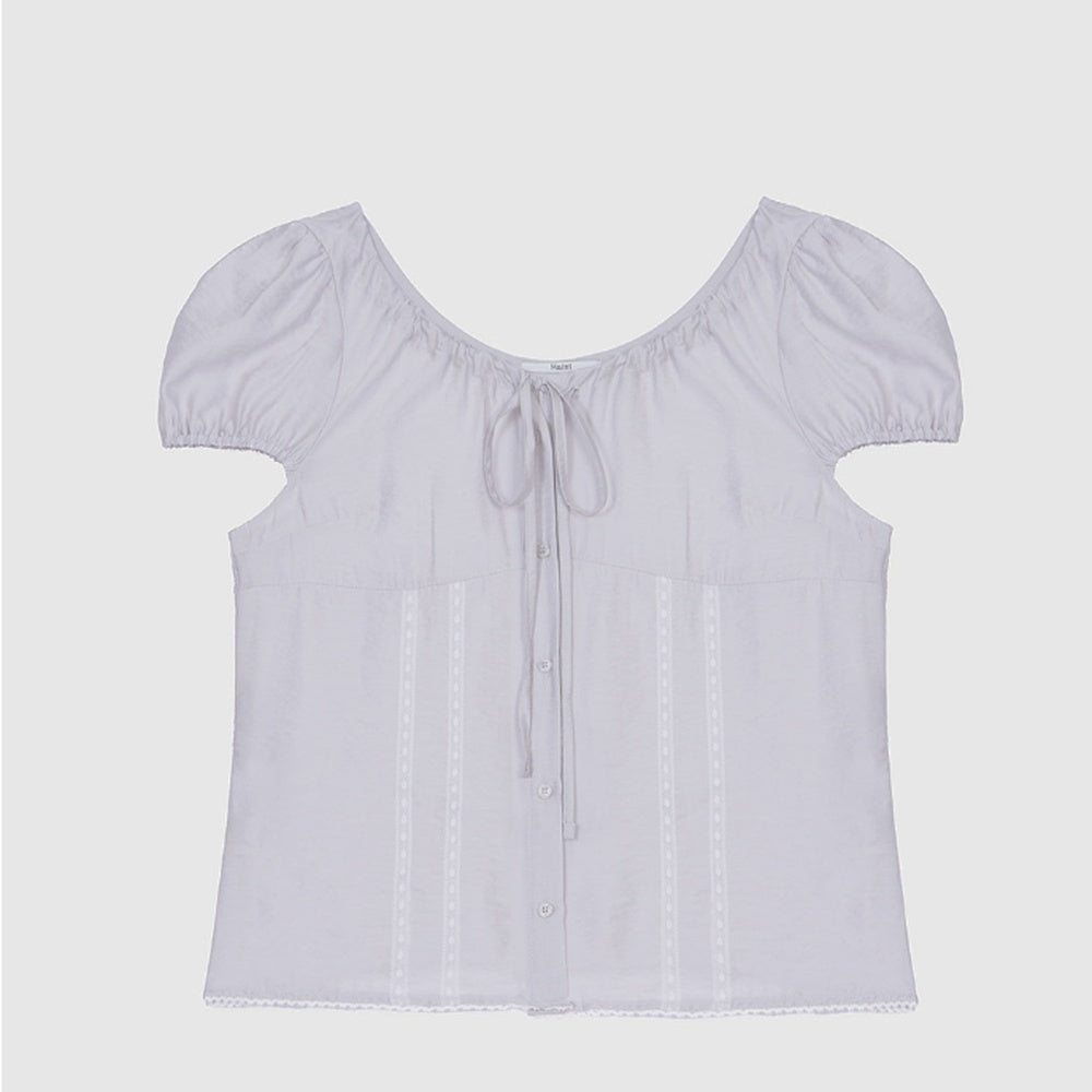 HAINT VIRO SHEER STRING BLOUSE 2COL_LIGHT GRAY