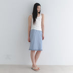 LAMINEZ Cotton Sleeveless Top - Ivory