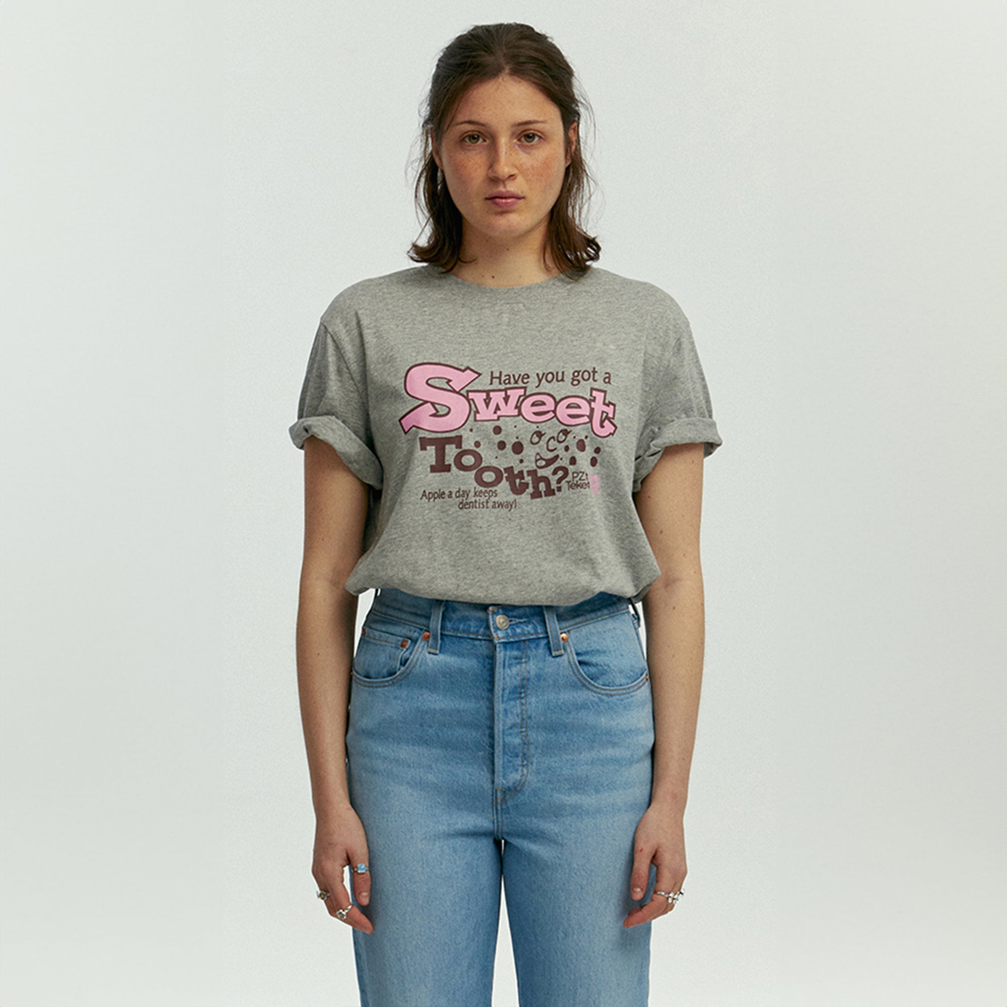 TEKET TEKET X PZtoday Sweet Tooth Tee Melange Gray