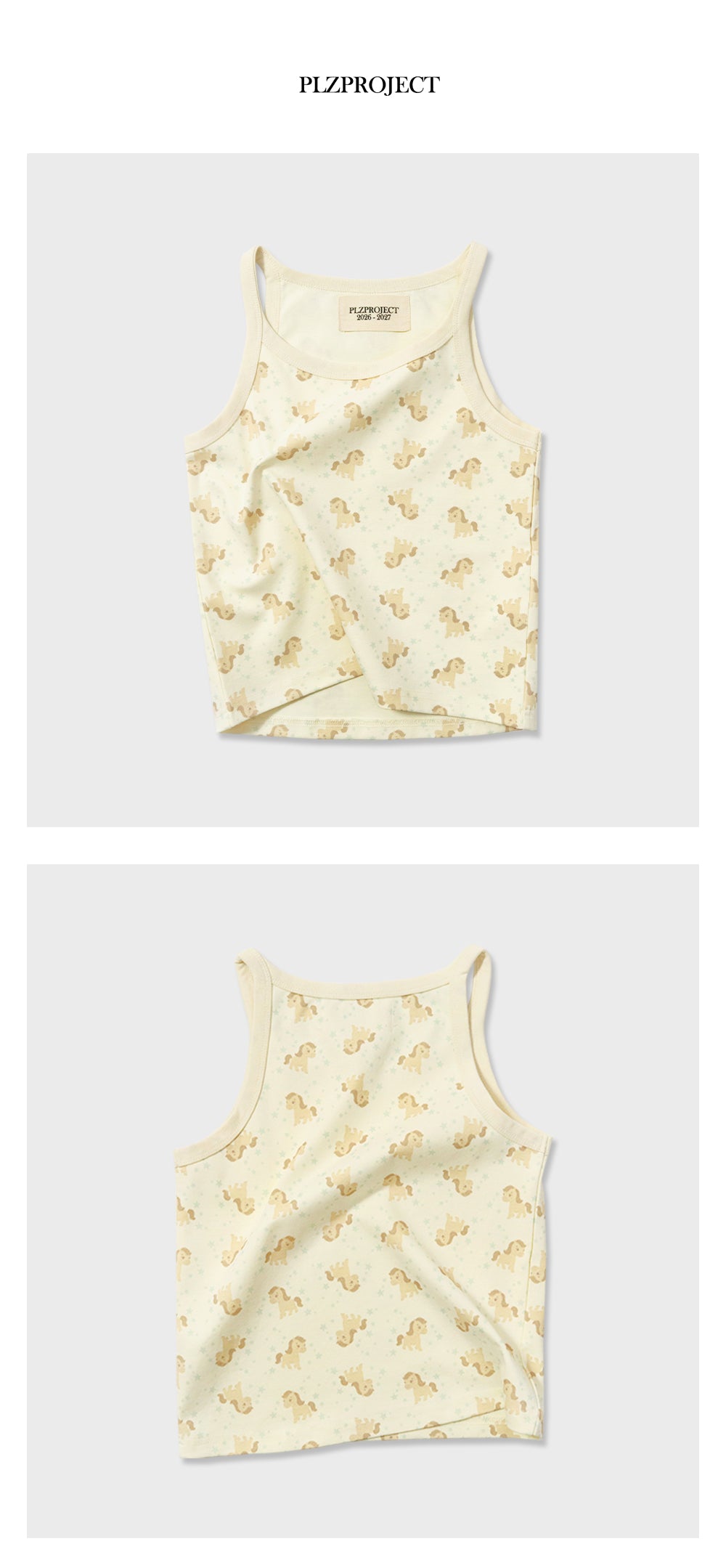 PLZPROJECT [Director Pick] PONY SLEEVELESS TOP