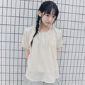 CELITAILS FLOWER PUFF SLEEVE BLOUSE_YELLOW