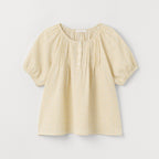 CELITAILS FLOWER PUFF SLEEVE BLOUSE_YELLOW