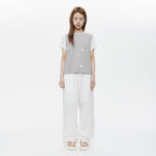 OHESHIO FLORAL TWO TONE T-SHIRT, GRAY