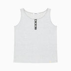 OHESHIO BUTTON POINT STRIPE SLEEVELESS, GRAY