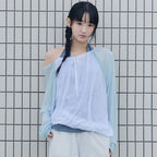 CELITAILS ONE SHOULDER RAGLAN T-SHIRT_SKY BLUE
