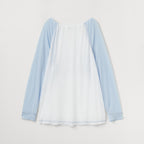 CELITAILS ONE SHOULDER RAGLAN T-SHIRT_SKY BLUE