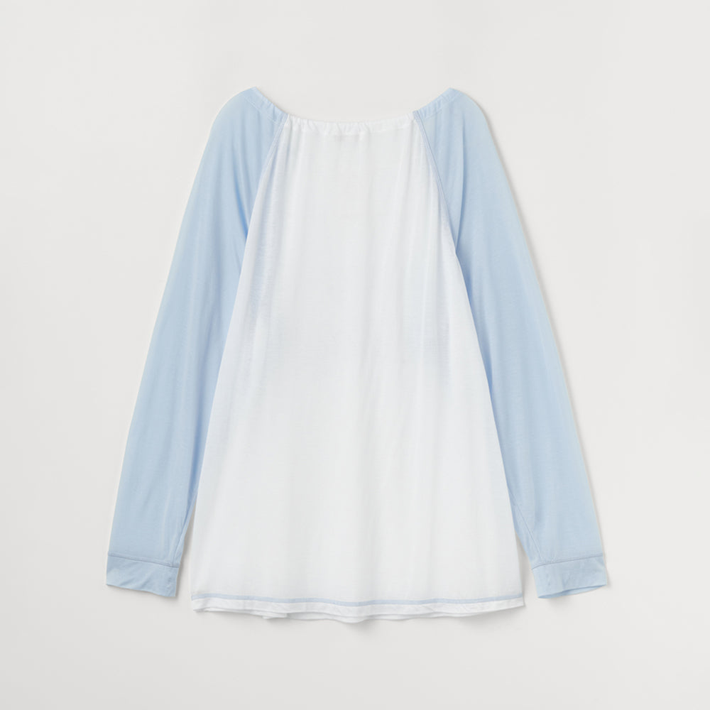CELITAILS ONE SHOULDER RAGLAN T-SHIRT_SKY BLUE