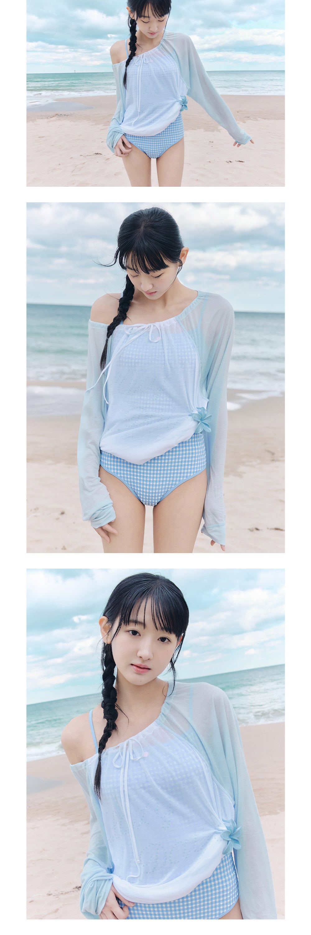CELITAILS ONE SHOULDER RAGLAN T-SHIRT_SKY BLUE
