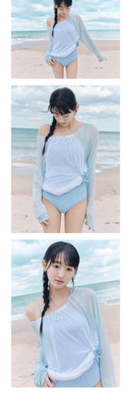 CELITAILS ONE SHOULDER RAGLAN T-SHIRT_SKY BLUE