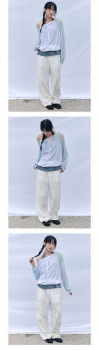 CELITAILS ONE SHOULDER RAGLAN T-SHIRT_SKY BLUE