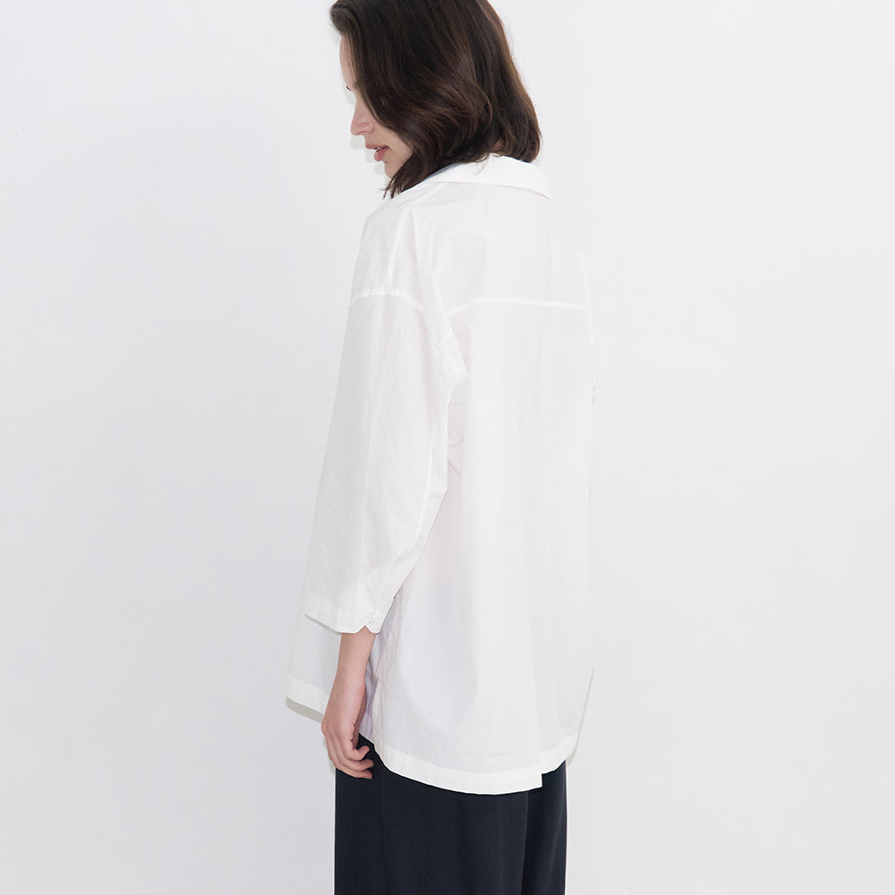 TORTE Cotton 3/4 Sleeve Shirt Ivory