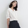 TORTE Cotton 3/4 Sleeve Shirt Ivory