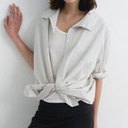 TORTE Cotton 3/4 Sleeve Shirt Gray