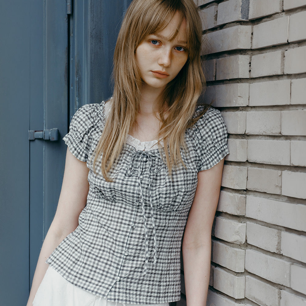 RAIVE Check Banding Blouse VW6MB415_2color