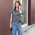 LOOKAST Mona Cotton Basic T-shirt / MONA COTTON BASIC T-SHIRT_5colors