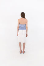 MUARMUS Draped Halterneck Sleeveless [Blue]