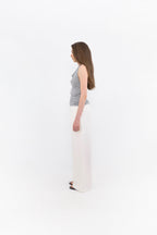 MUARMUS Draped Halterneck Sleeveless [Gray]