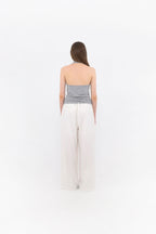 MUARMUS Draped Halterneck Sleeveless [Gray]