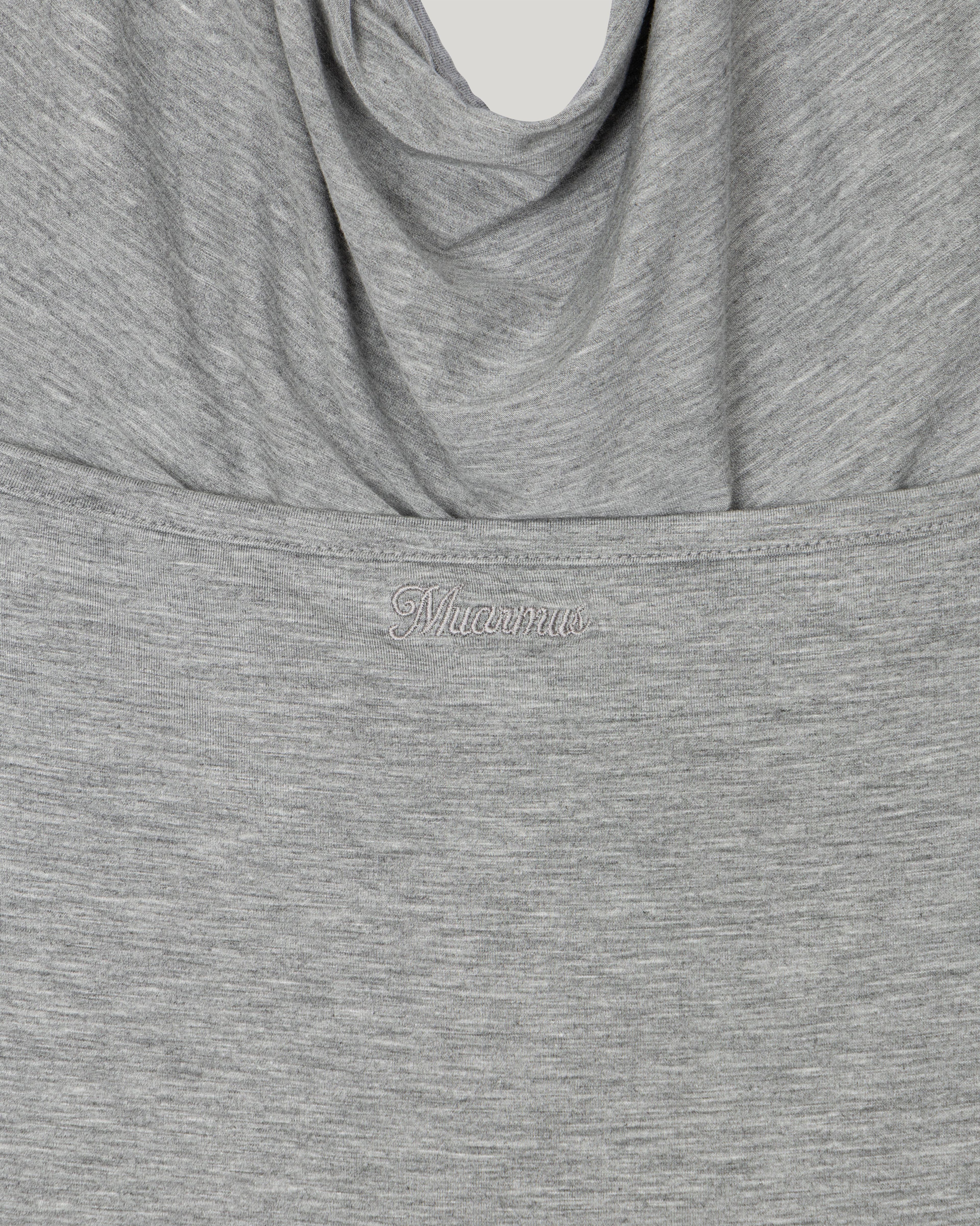 MUARMUS Draped Halterneck Sleeveless [Gray]