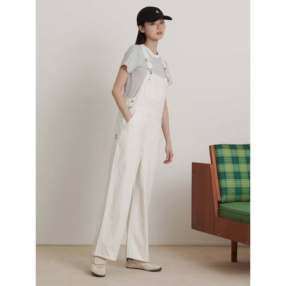 BEANPOLE LADIES BEANPOLE LADIES Denim Overall White