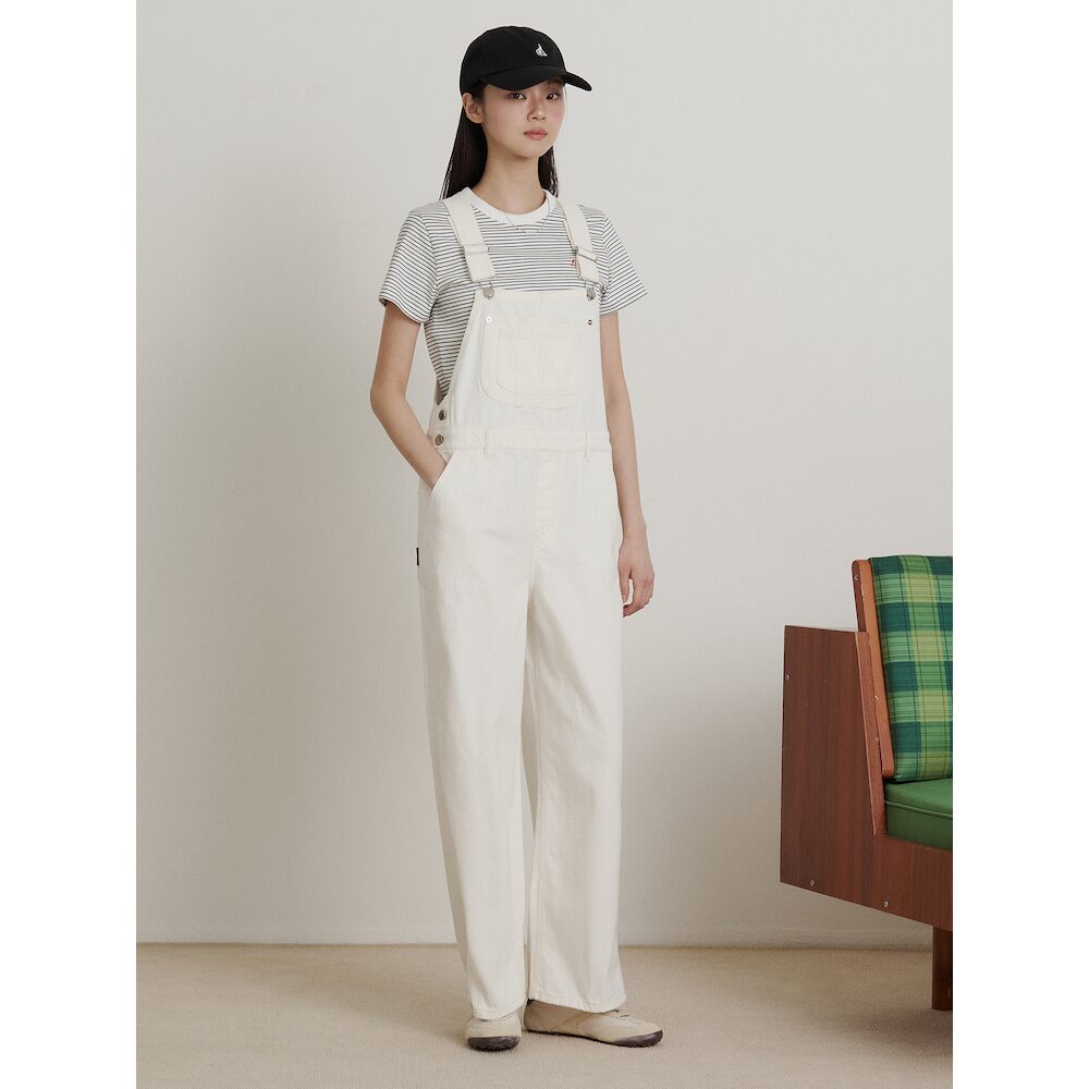 BEANPOLE LADIES BEANPOLE LADIES Denim Overall White