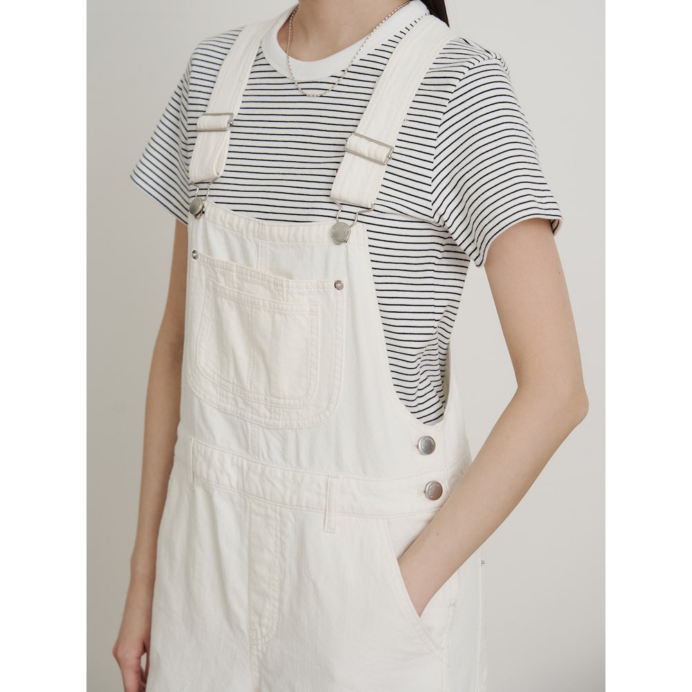 BEANPOLE LADIES BEANPOLE LADIES Denim Overall White