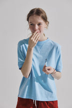 THOMAS MORE TG2-TS18 Short Sleeve Cort Tee - [Sky Blue]