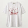 SATUR Rewind graphic short sleeve t-shirt melange white
