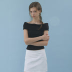 hetherment fairy off shoulder top (black)