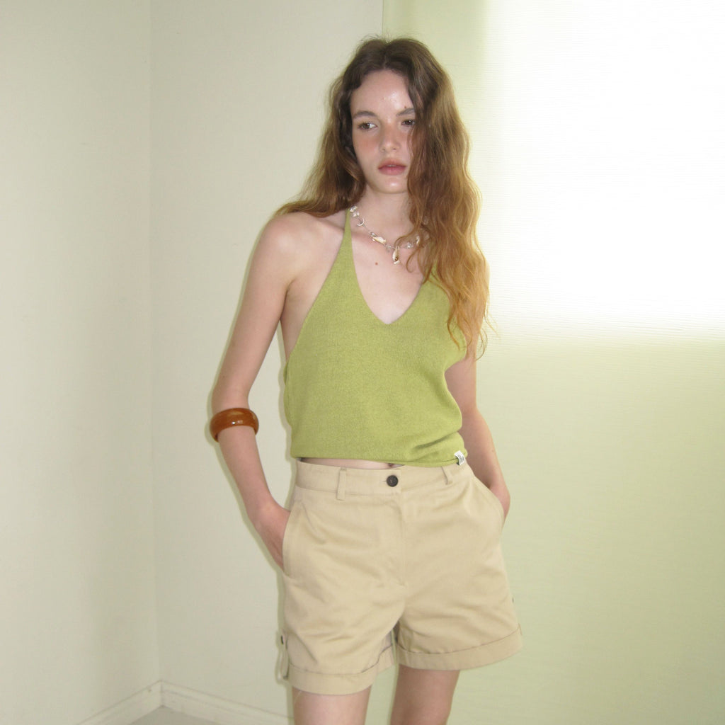 APPAREL ARCHIVE Rinz halter layered sleeveless - Olive
