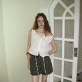 APPAREL ARCHIVE Colin two-way blouse- Ivory