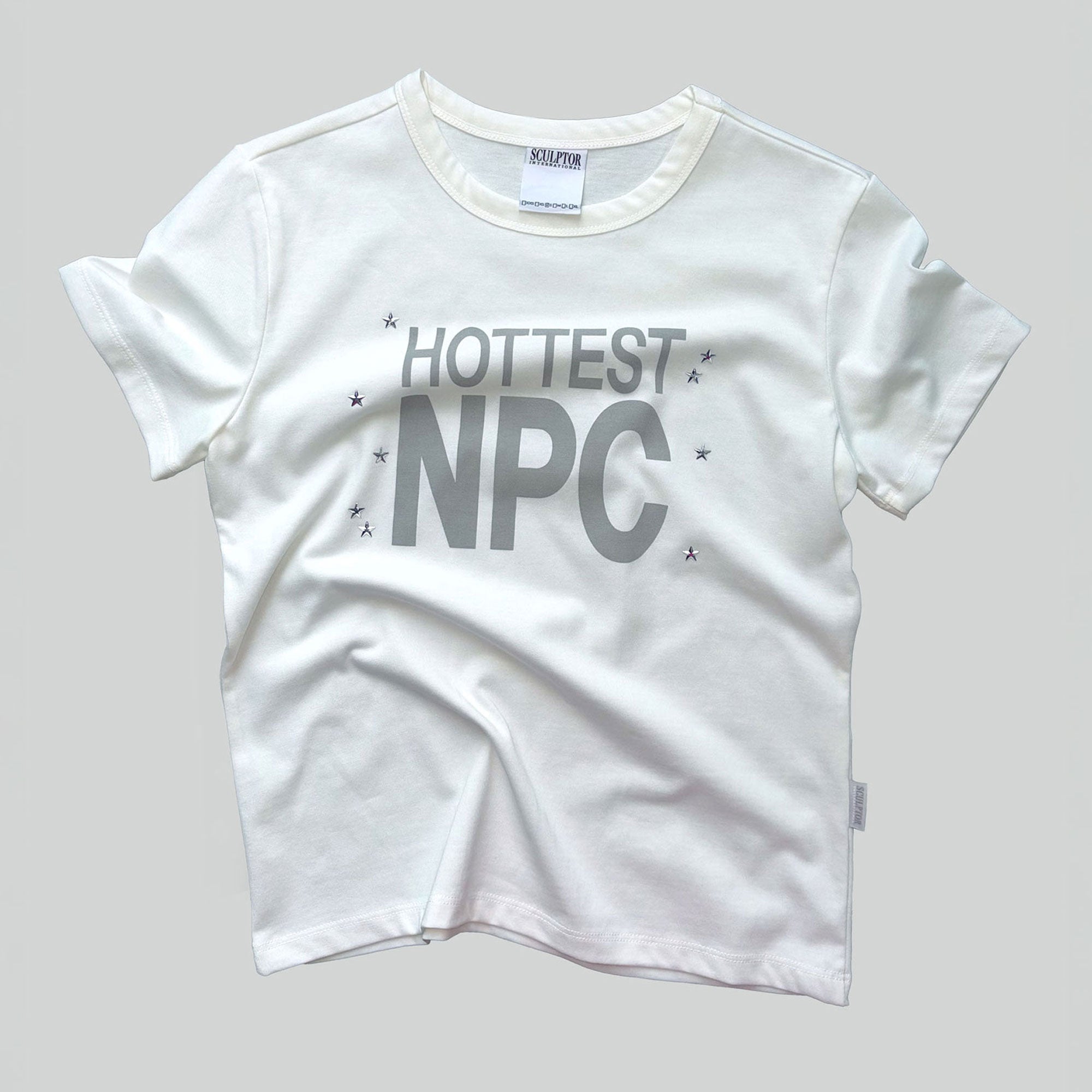 SCULPTOR Hottest NPC Tee White