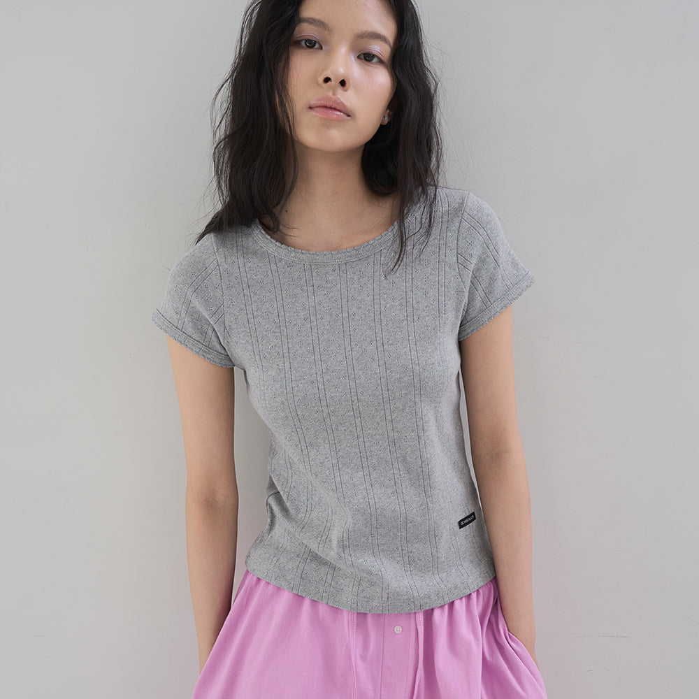 DEARSTALKER D. BASIC POINTELLE SLIM ROUND T - 3 COLOR