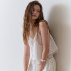 SLIE Linen Layered Camisole_white