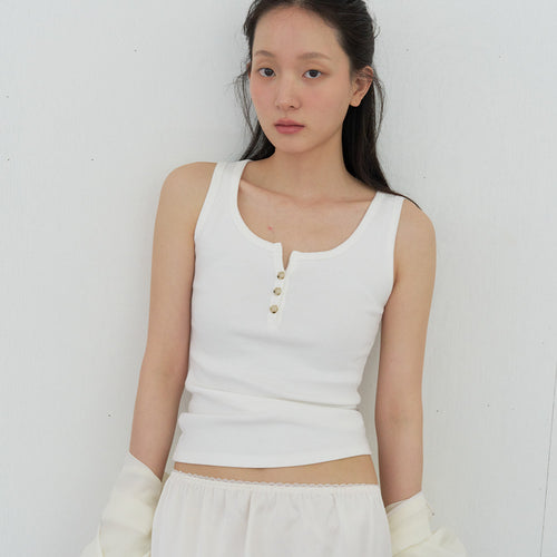 SO IR (3COLOR)HENRY-NECK SLEEVELESS