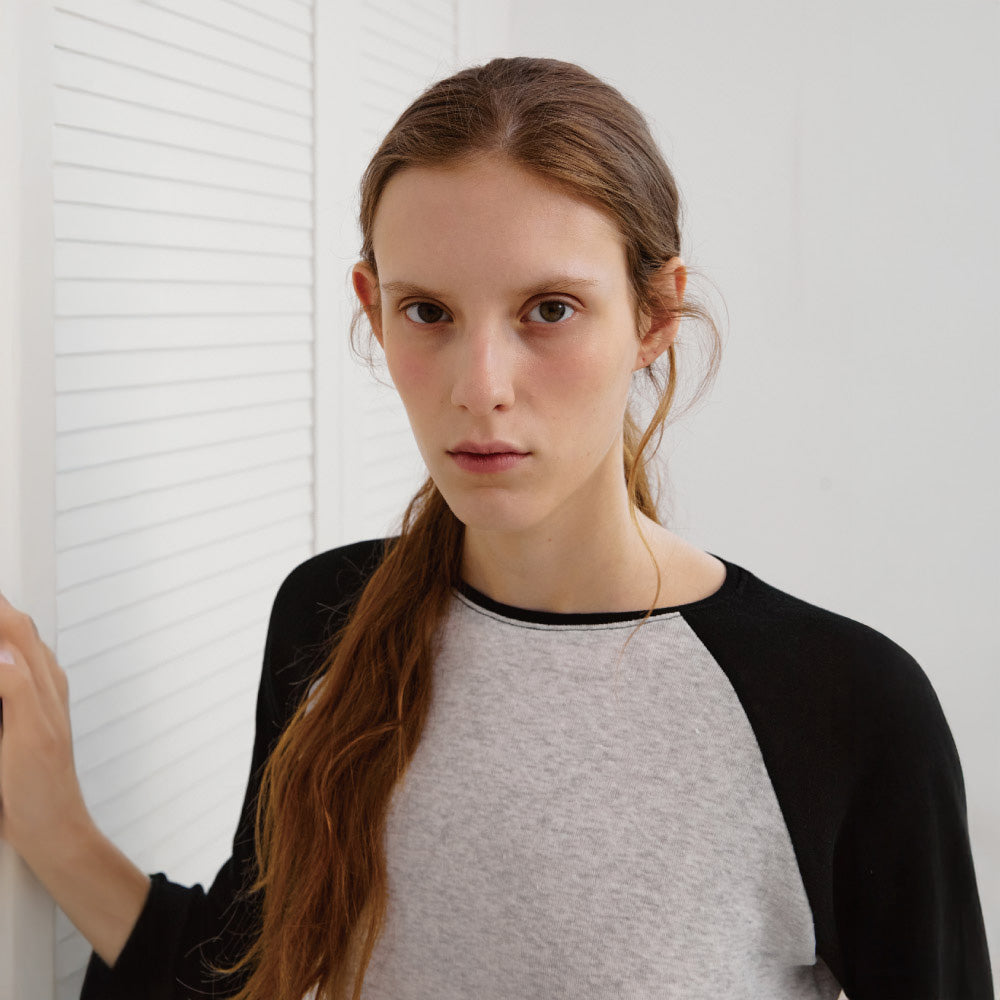 SUAMAR Calid Raglan Tee (Melange Gray)