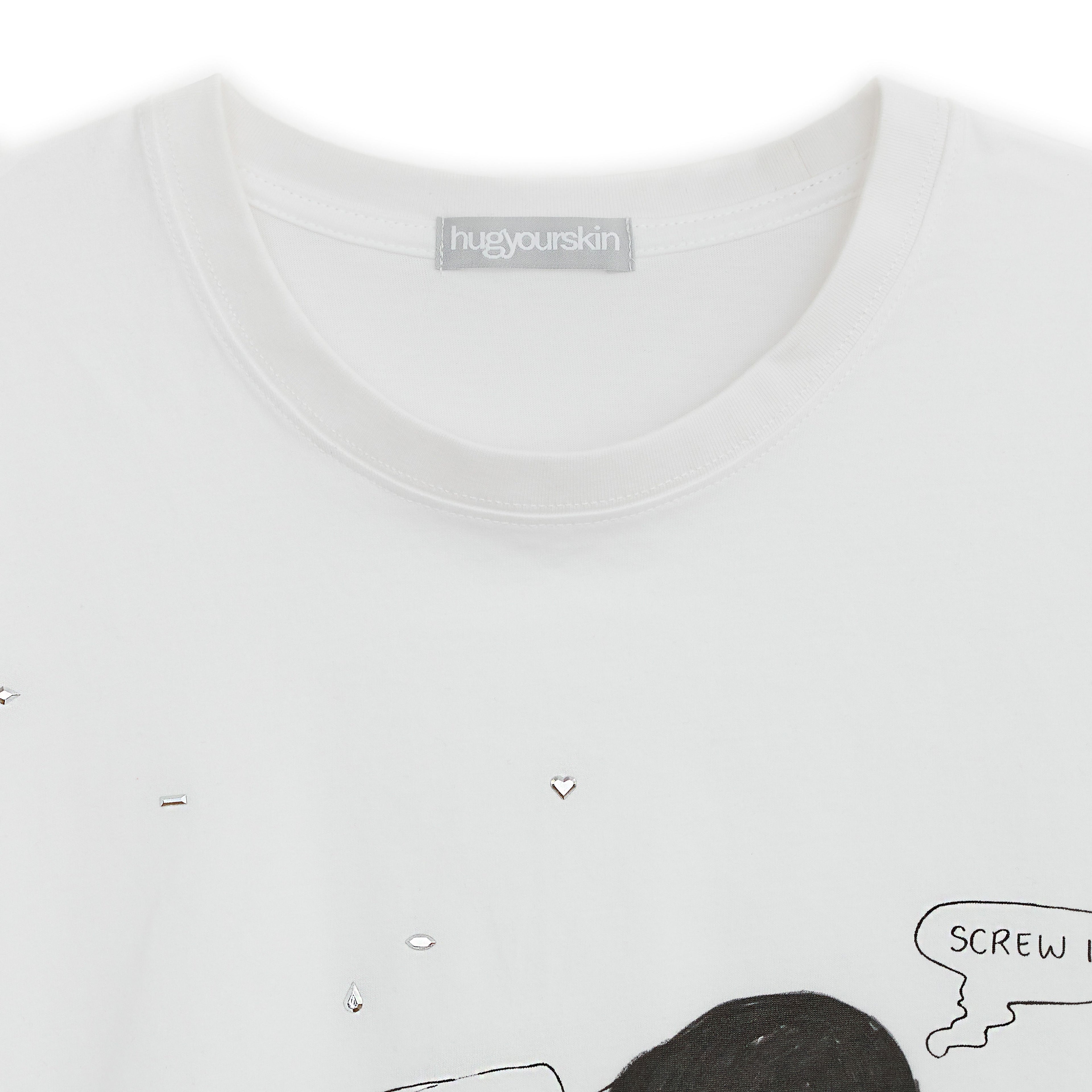 HUGYOURSKIN HUGYOURSKIN X LUCY loose T (White)