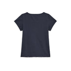 HUGYOURSKIN Layered henry neck top (Navy)