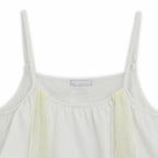 HUGYOURSKIN Tiered scarf sleeveless (White)