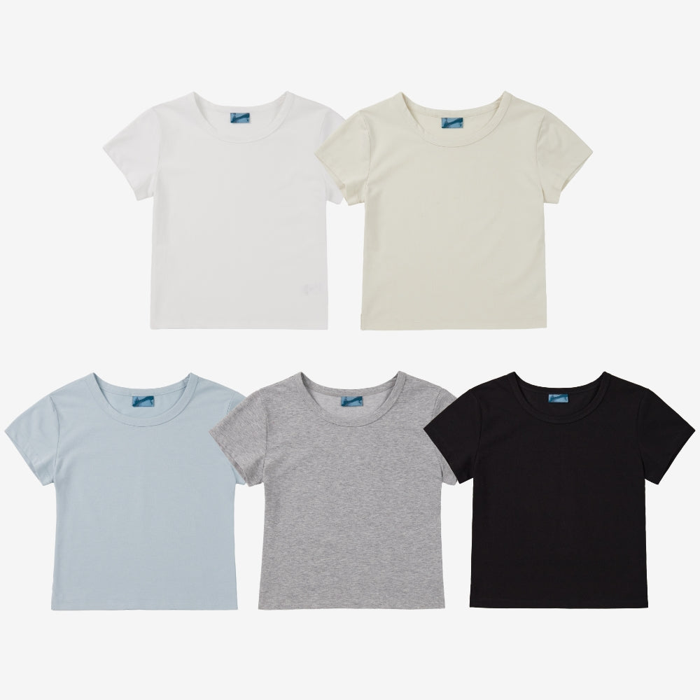 LEATHERY Sorona Ice Peel Cotton Top [5COLOR]