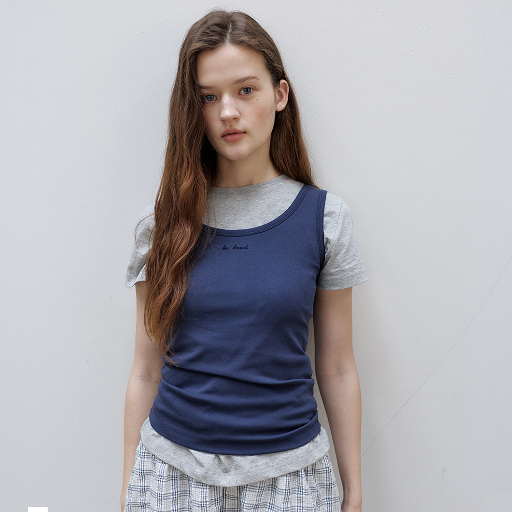 BRENDA BRENDEN SEOUL two-way sleeveless - navy
