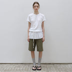 BRENDA BRENDEN SEOUL shirring long tee - charcoal