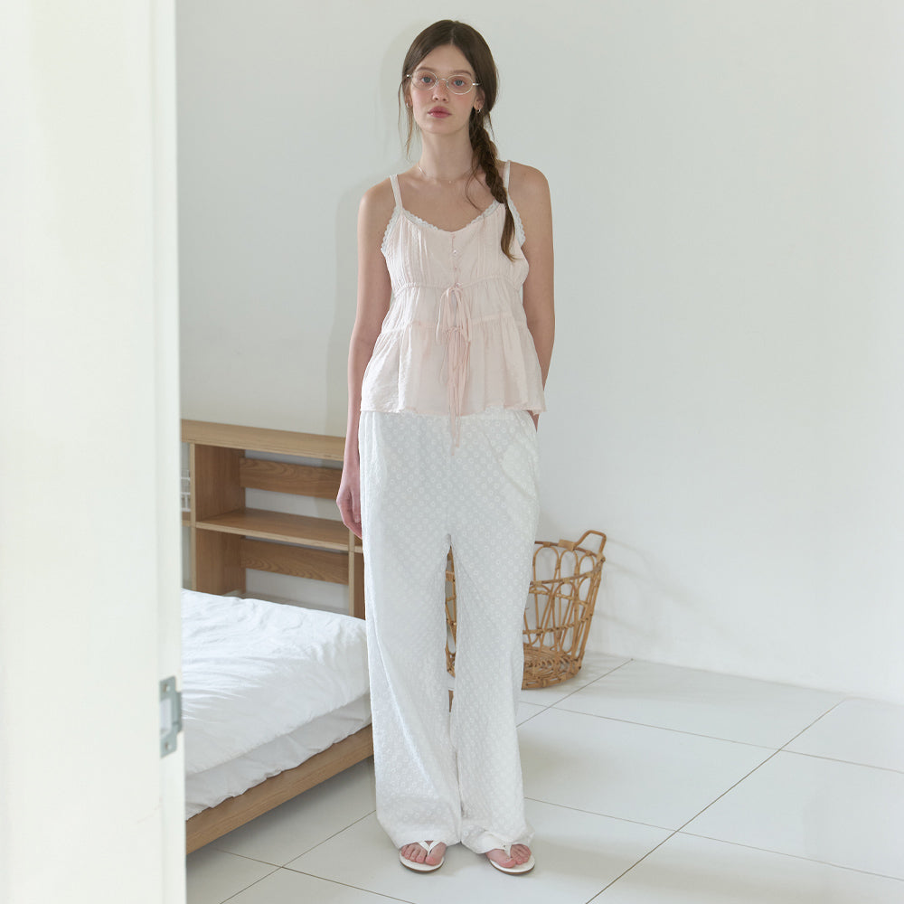 RE_L [2nd] Soop layered sleeveless blouse (powder pink)