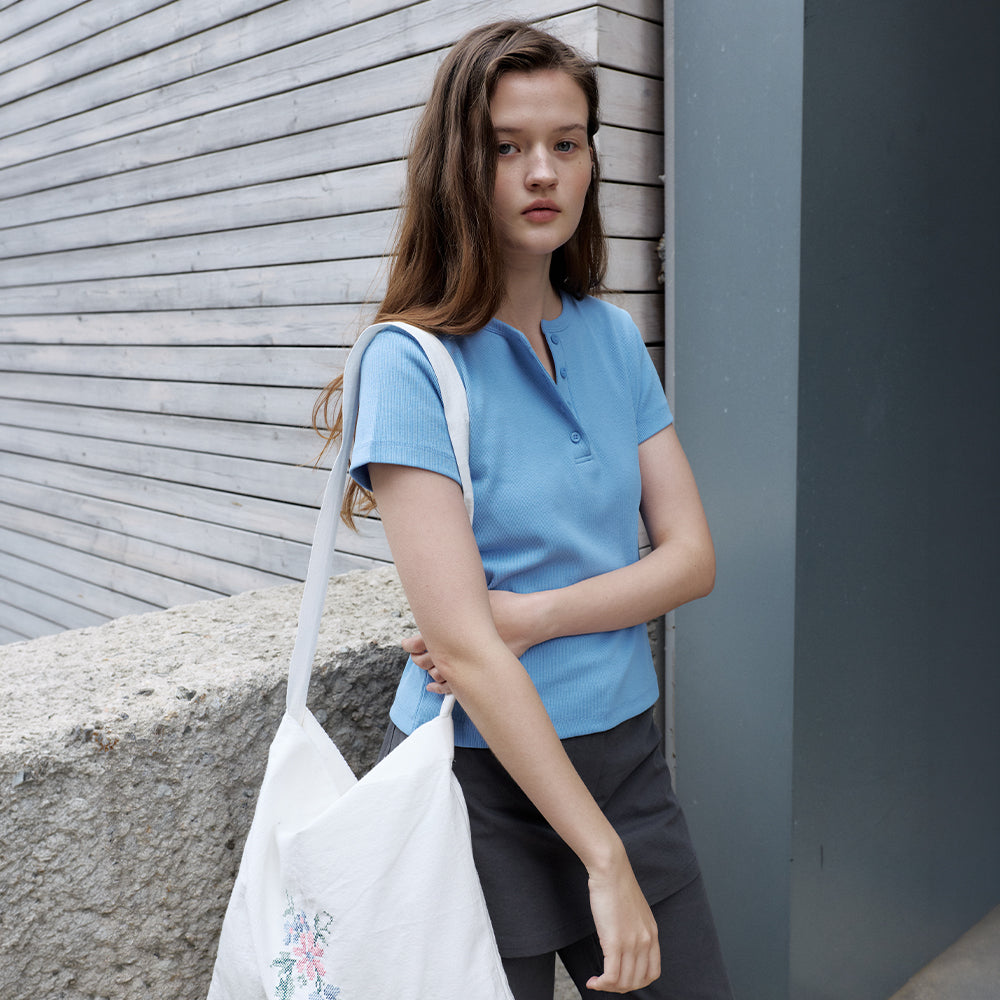BRENDA BRENDEN SEOUL fourb tee - grey
