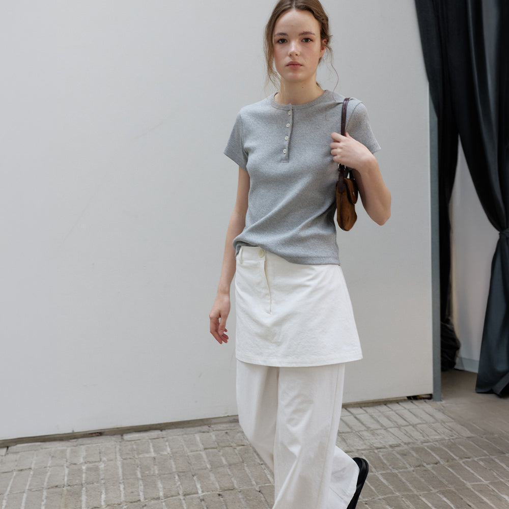BRENDA BRENDEN SEOUL fourb tee - grey