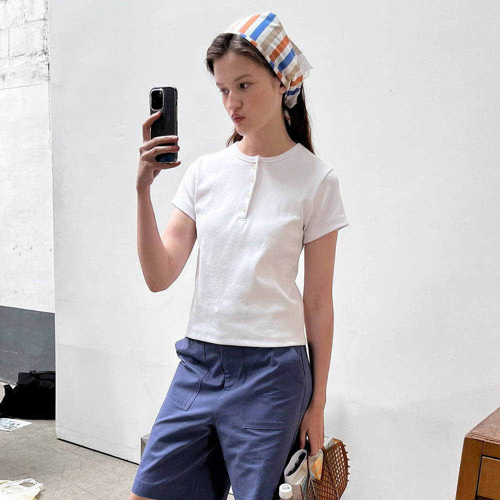 BRENDA BRENDEN SEOUL fourb tee - grey